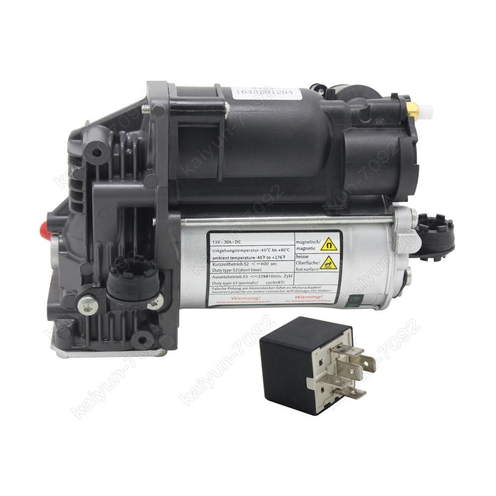 for Mercedes GL ML Class W164 GL450 X164 Air Suspension Compressor Pump + Relay