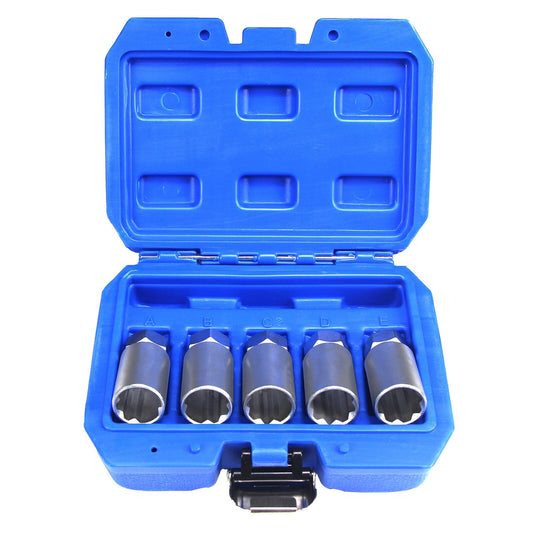 5-Piece Wheel Lock Nut Key Removal Kit with Key Removal Sleeve for Tesla XS 3