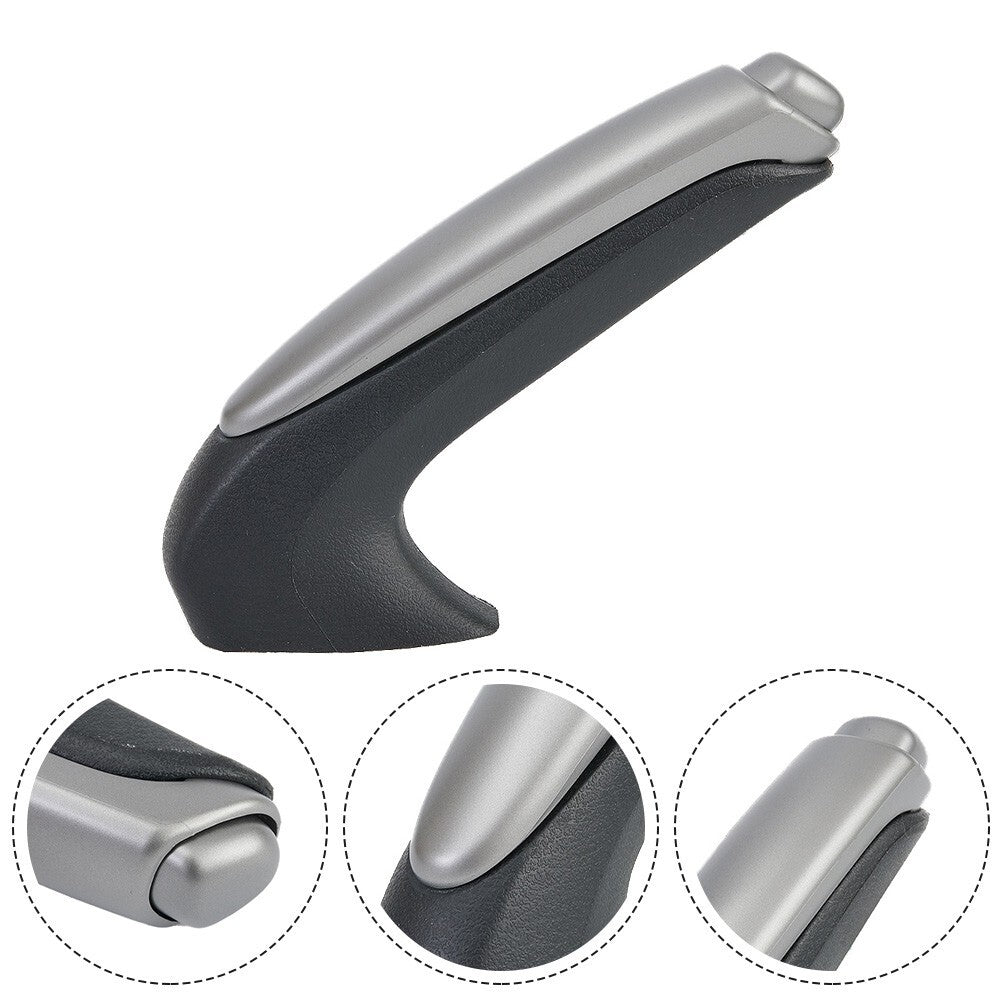 Black and gray handbrake cover, car accessory for Civic 2006-2011.