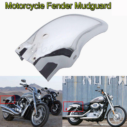 Metal Rear Fender Motorcycle Mudguard Chrome For Cruiser Bobber Cafe Racer for Honda