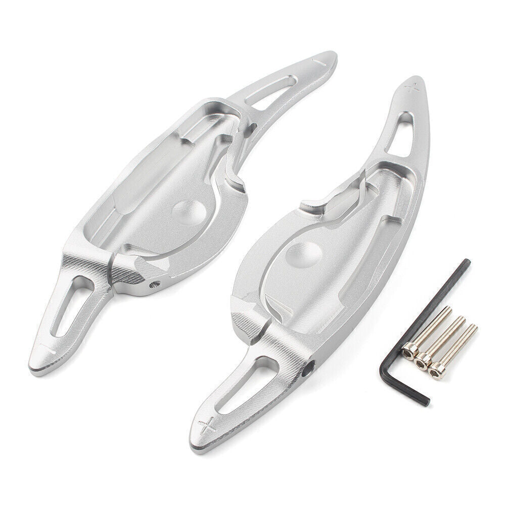 Steering Wheel Shift Paddle Shifter Extension Fit for Hyundai LA FESTA 2019 Silver