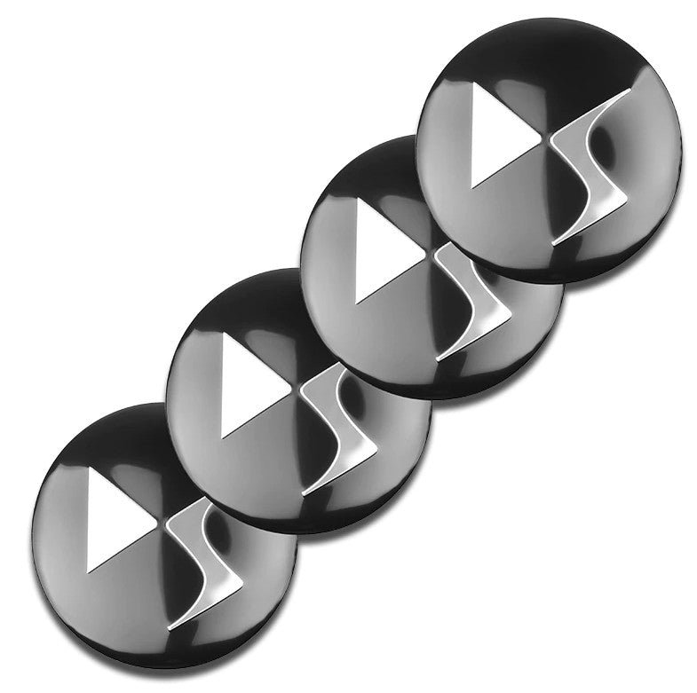 Black 4x56mm for DS wheel center sticker, rim sticker, edge sticker, logo