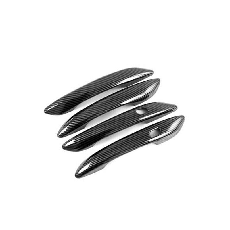 Carbon Fiber Exterior Door Handle Cover Trim for Hyundai for Elantra 2021 2022 4PCS