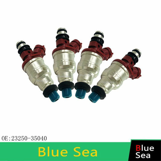 4X Fuel Injectors 23250-35040 For 1989-1995 for Toyota 4Runner Pickup T100 22RE 2.4L
