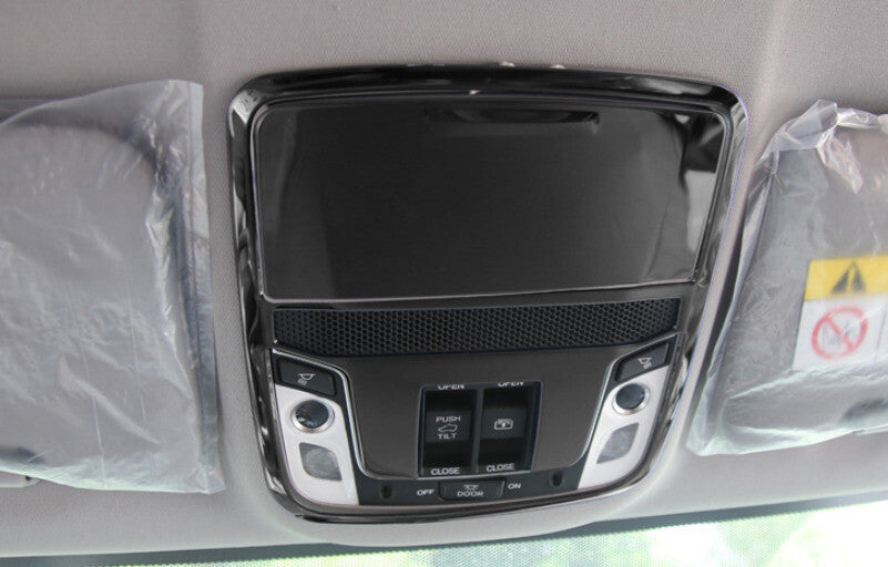 Front Reading Lamp Frame Cover Trim for Honda CRV CR-V 2017-2022 Black Titanium