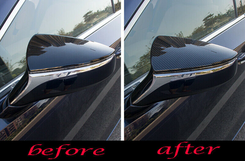 Carbon Fiber Rearview Mirror Molding Cover Trim for Lexus ES350 300h 250 2019-22