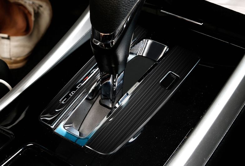 for Honda Accord 2014-2017 Black titanium Middle Console Gear Shift Frame Trim