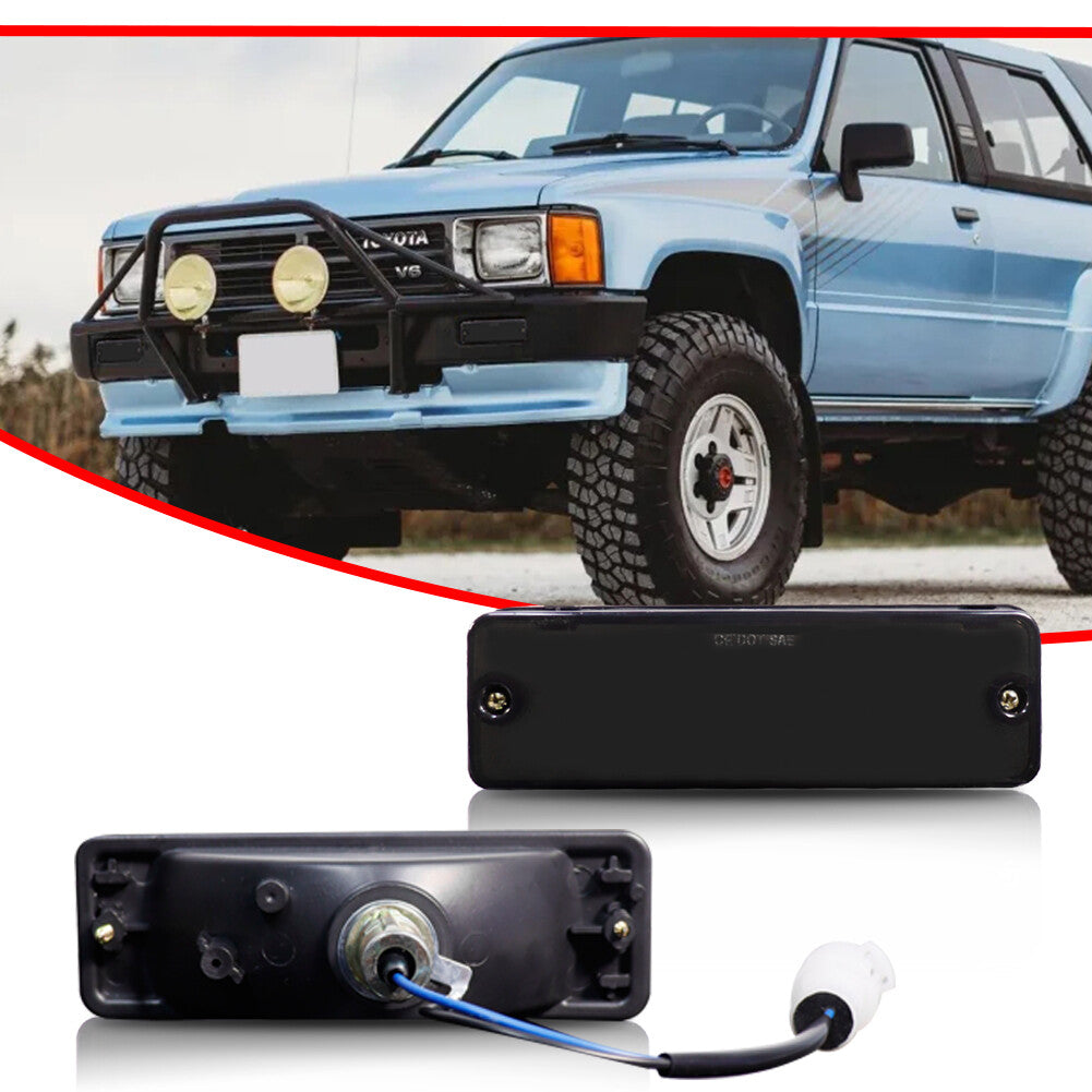 Front bumper trim cover for 1984-1989 for Toyota 4Ruuner pickup trucks - turn signal lights