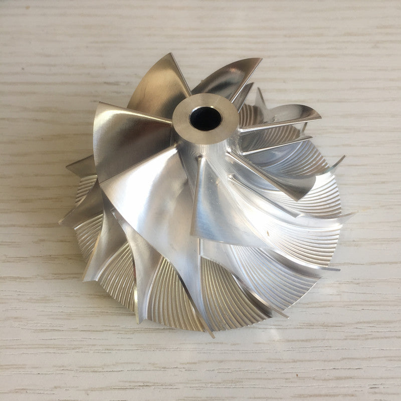 K27 54.70/75.89 mm 7+7 insert performance turbine milling/bulk compressor wheel