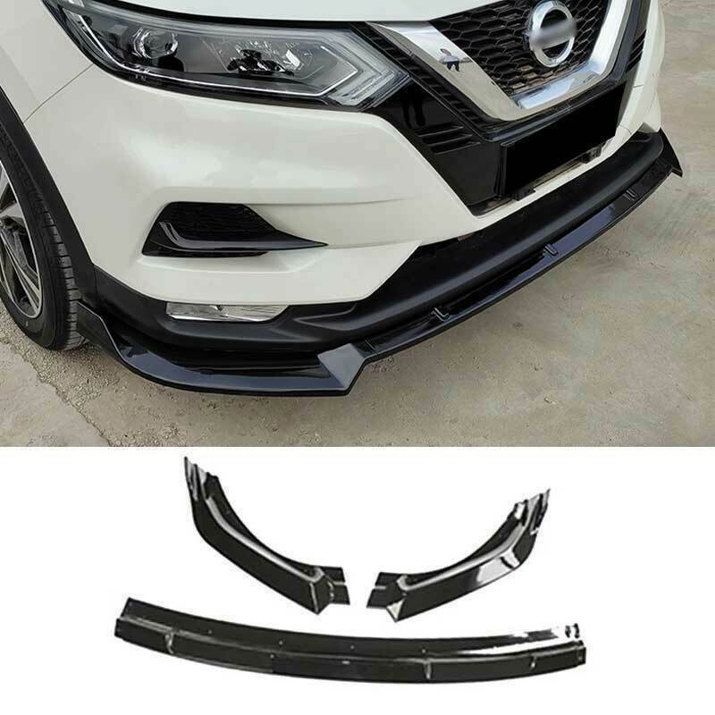 for Nissan Rogue Sport 17-2022 Glossy Black Front Bumper Lip Body Spoiler Guard