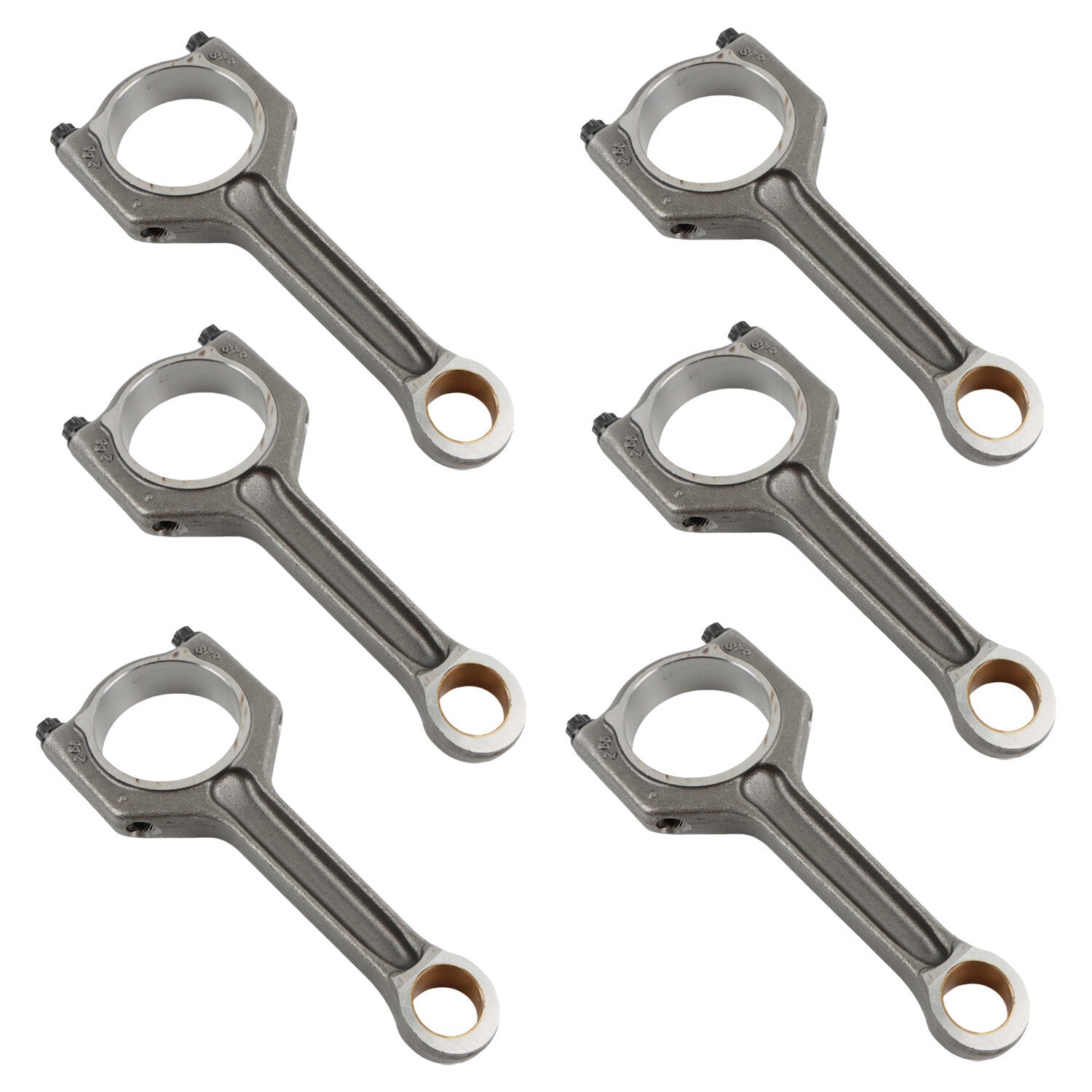 6pcs Connecting Rod for BMW F30 F10 35i 40i M2 M3 M4 3.0L Turbo L6 S55 N55