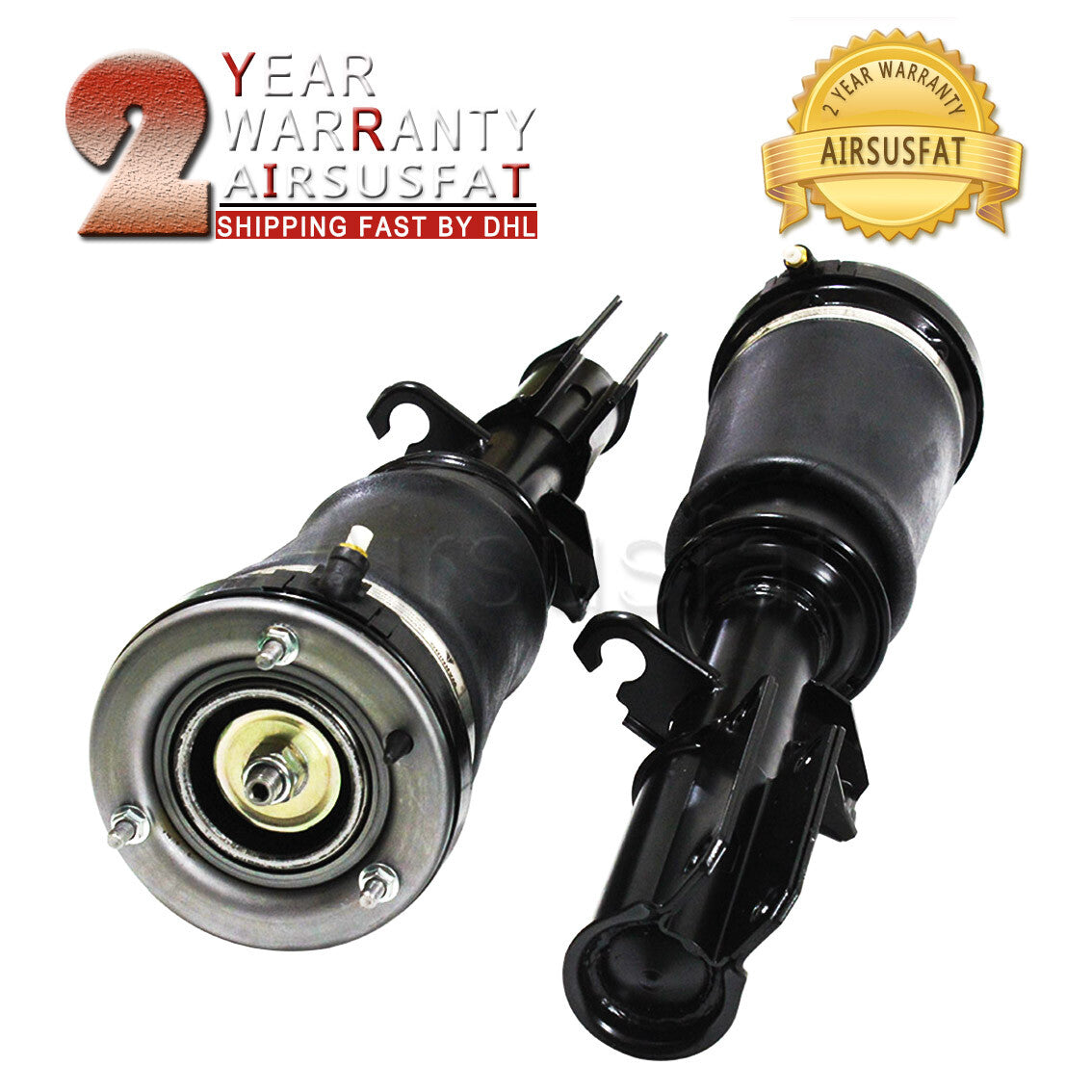 Pair Front Air Suspension Shocks Absorber for BMW X5 E53 37116757502 37116757501