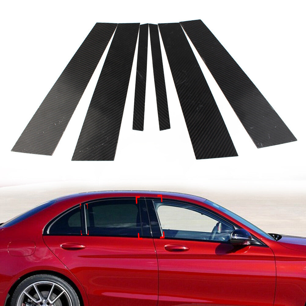 for Mercedes-Benz C Class W205 Sedan 2015-2018 Set Pillar Posts Door Window Trim