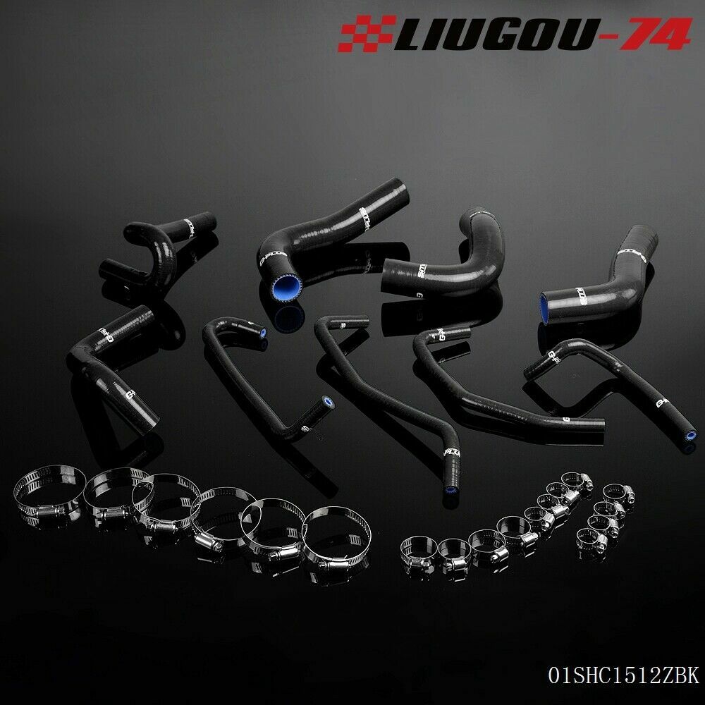 Suitable for MAZDA MIATA MX5 94-97 Black Silicone Heater Radiator Hose Clamp Kit (USA)