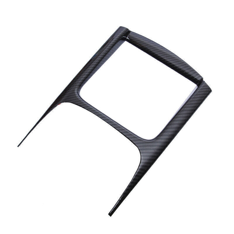 Car Inner Console Storage Box Cover Trim for Kia K3 2014-2018 Black Carbon Fiber
