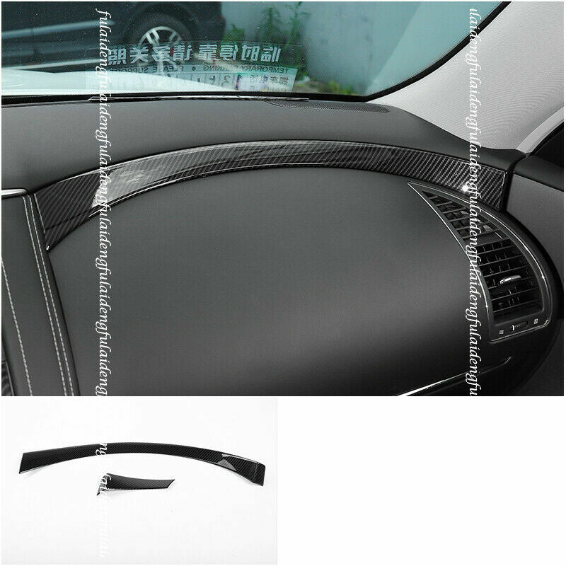 Carbon Fiber Central Control Panel Strip Cover for Nissan Patrol Y62 2017-2019