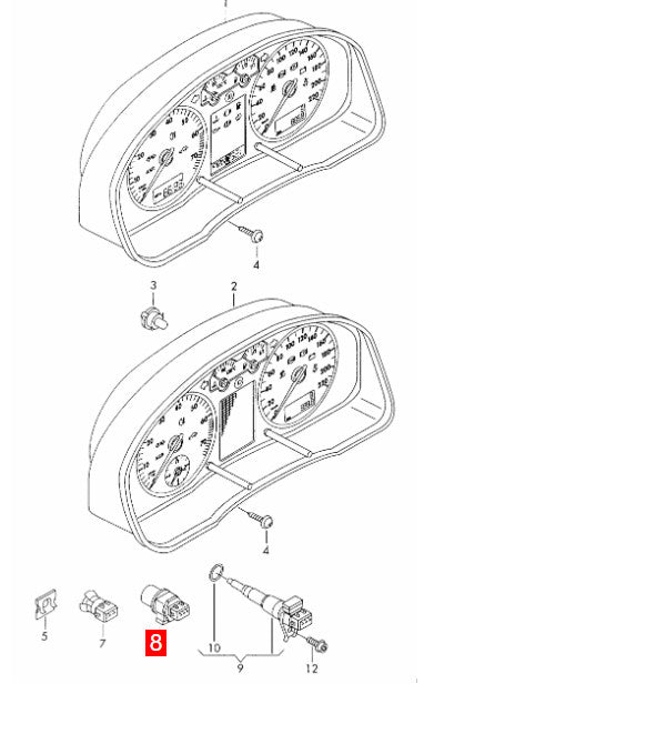 1PCS Vehicle Speedometer Sensor 191919149E For 03-02 for VW for Golf for AUDI A2 A3 A4 A6 TT