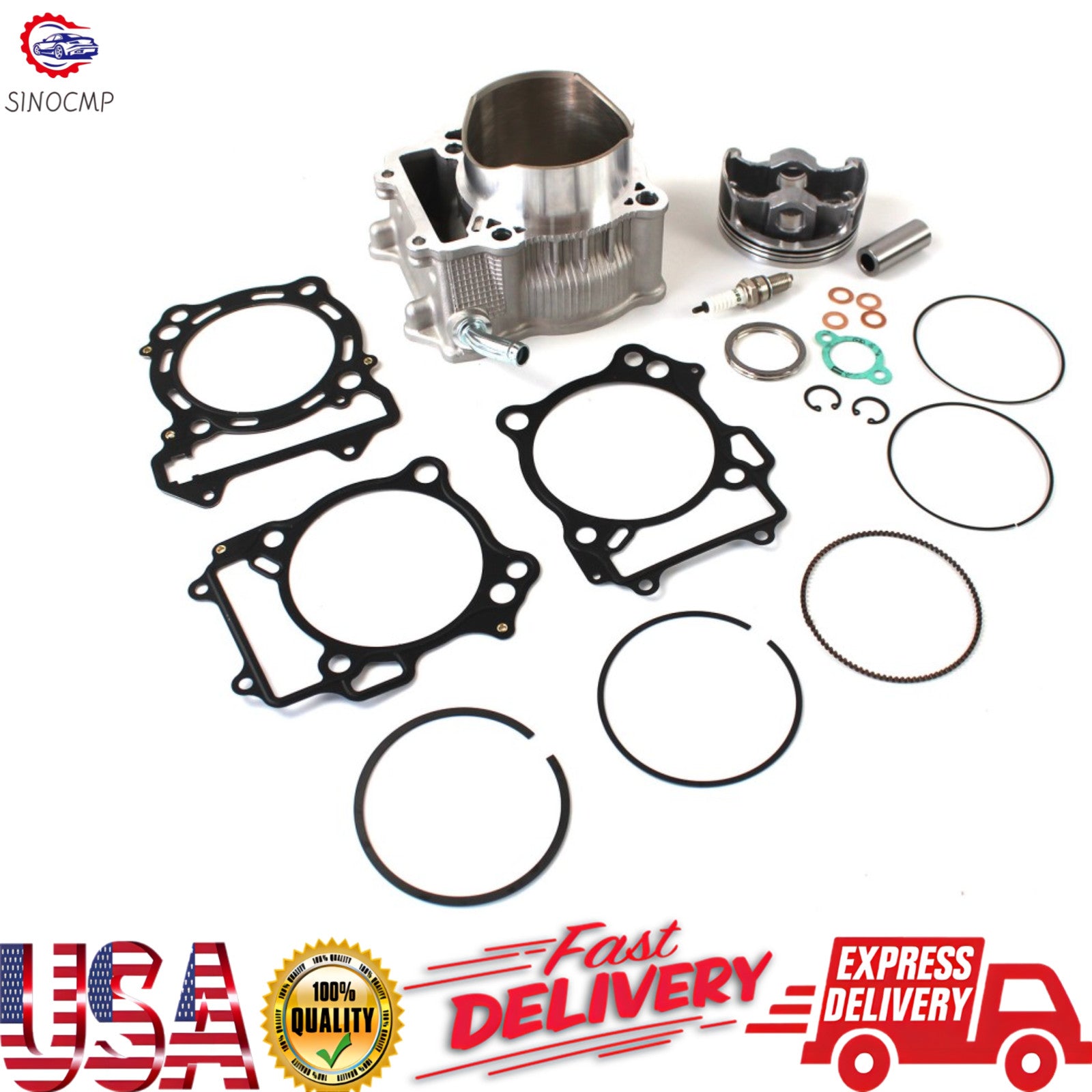 Cylinder Piston Gaskets Top End Rebuild Kit Fits for 2003-2014 for Suzuki LTZ 400 US