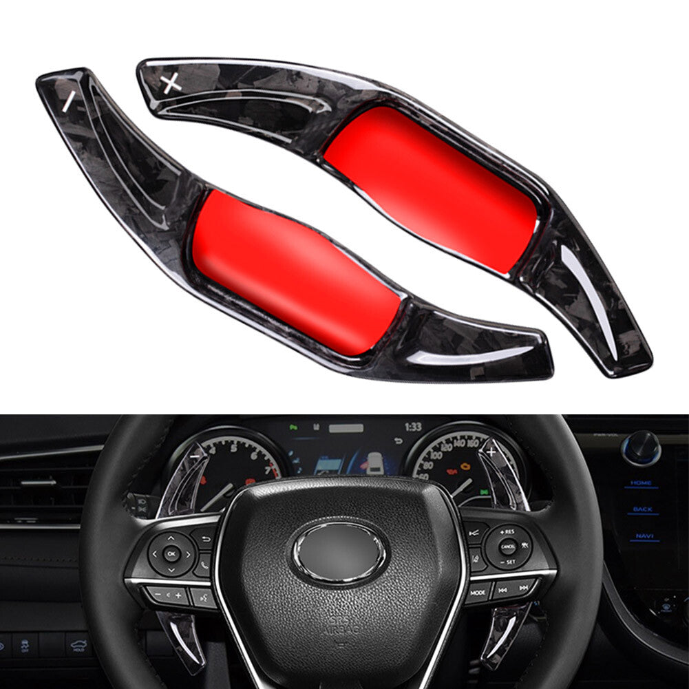 Forged Carbon Fiber Steering Wheel Paddle Shifter Extension for Toyota for Camry