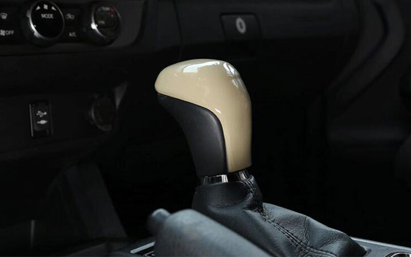 for Toyota Tacoma 2016-2022 Glossy Beige Console Gear Shift Knob Cover Trim 1pcs