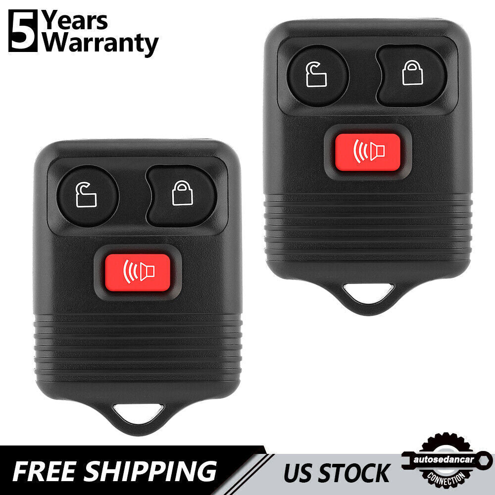 2X Keyless Entry Remote Control Car Key Fob Transmitter Alarm Fit for Ford F150 F250