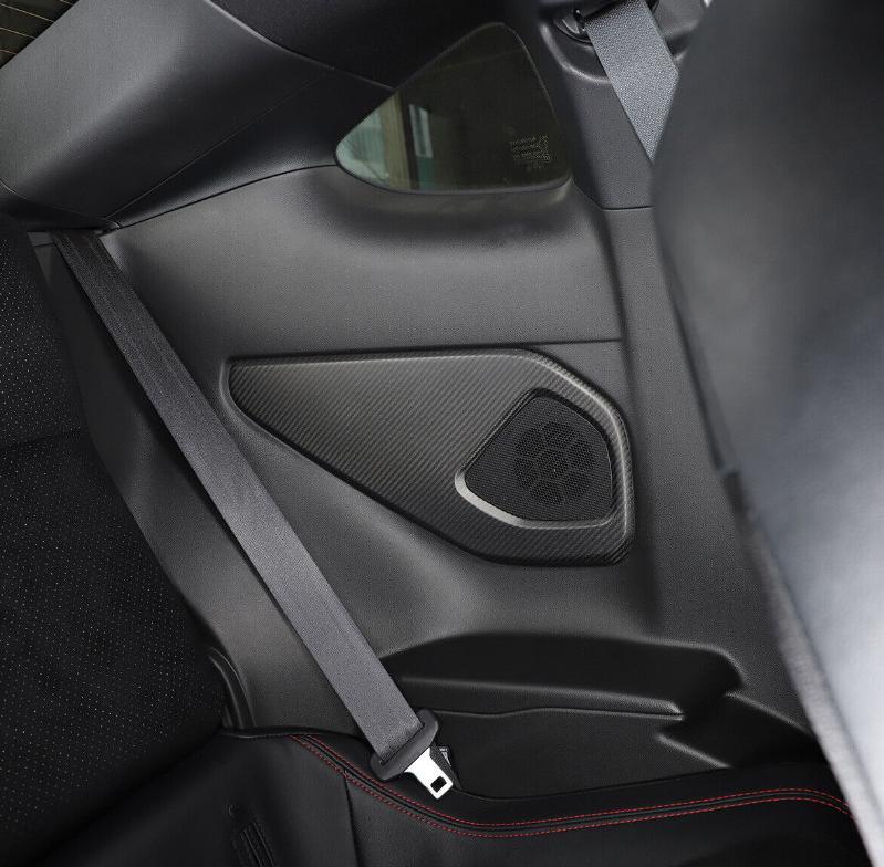 For GR86/ for Subaru BRZ 22-23 Matte Carbon Rear Door Horn Speaker Frame Panel Cover