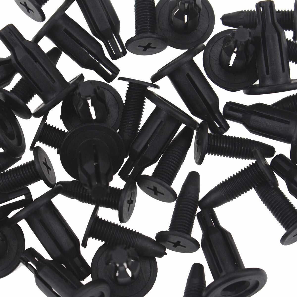 100 Push Rivet Front Rear Bumper Retainer Clips for Honda 10mm Hole Fastener