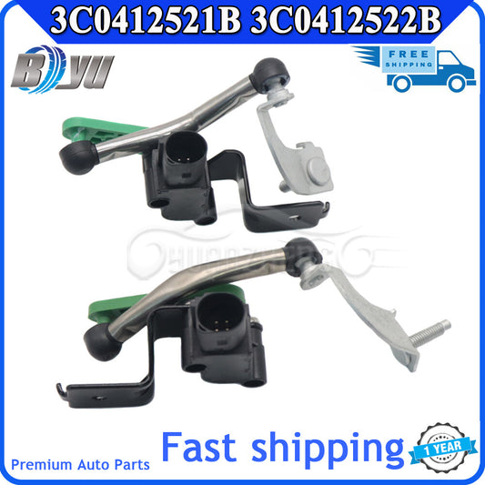 Front right and left headlight level sensors suitable for Volkswagen for Golf for Tiguan CC and for Audi Q3 (2 pieces, new)