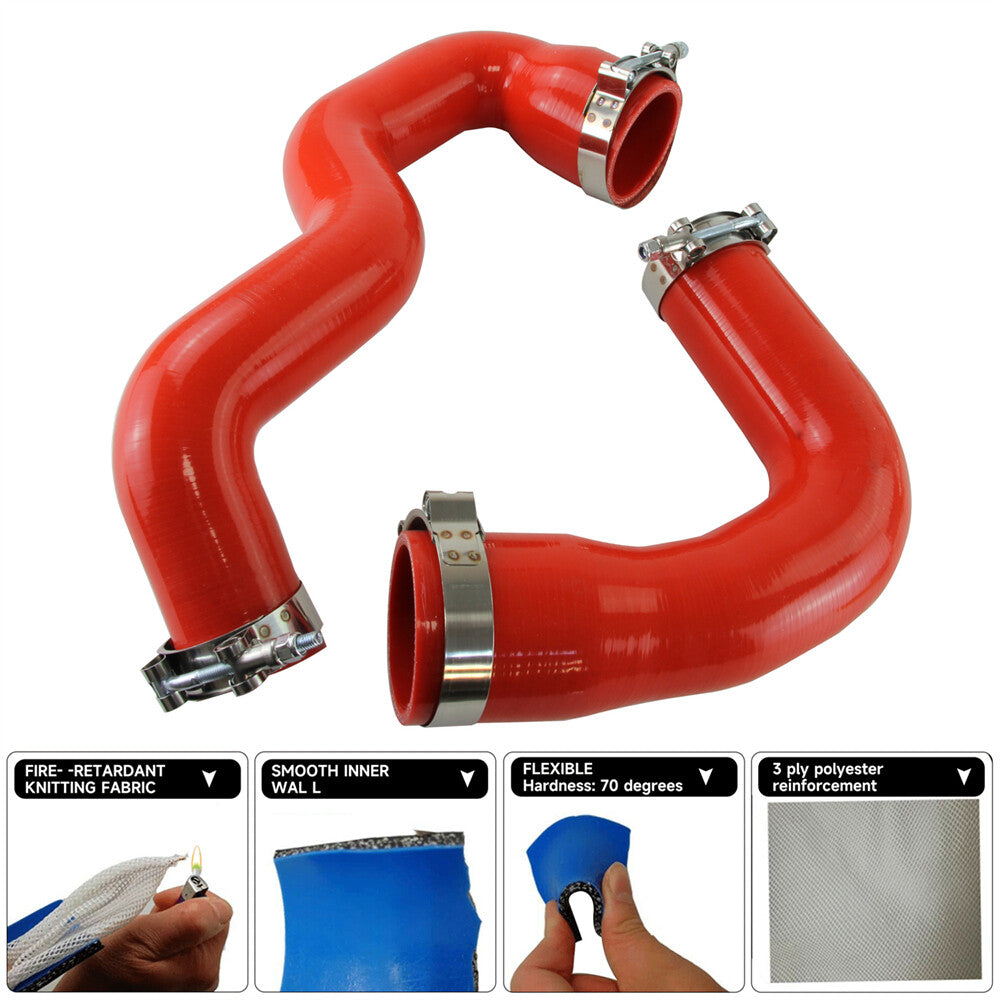 Silicone Intercooler Intake Hoses for Audi A4 B8.5 A5 Allroad Sportback 3.0T Red