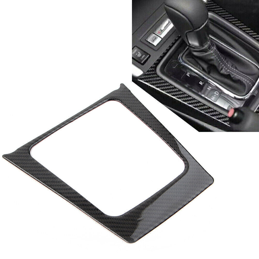 Carbon Fiber Car Gear Shift Panel Frame Trim for Subaru Forester 2013-2018 14 15