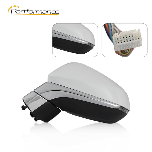 Side mirror compatible with 2016-2022 for Lexus RX350, RX350L, and RX450h driver's side power accessory.