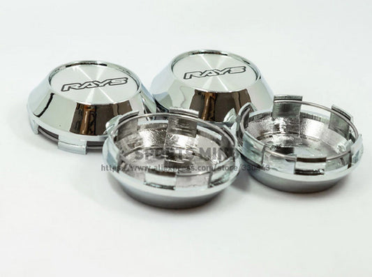 4x68mm light logo badge wheel center cap hubcap badge silver chrome TE37