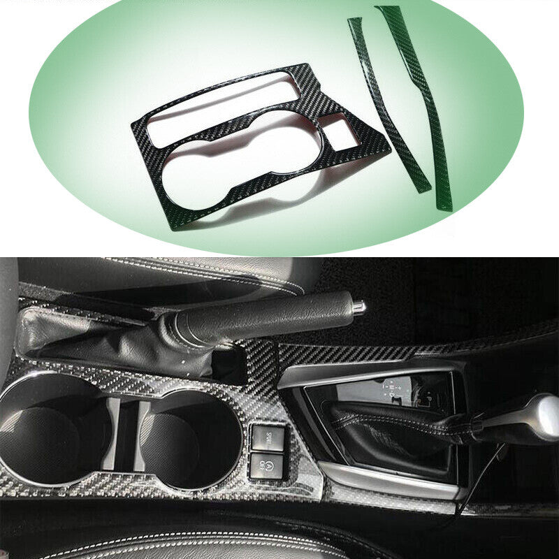 Real Carbon Fiber Central Console Gear Shift Panel for Toyota for Corolla 2014-2019