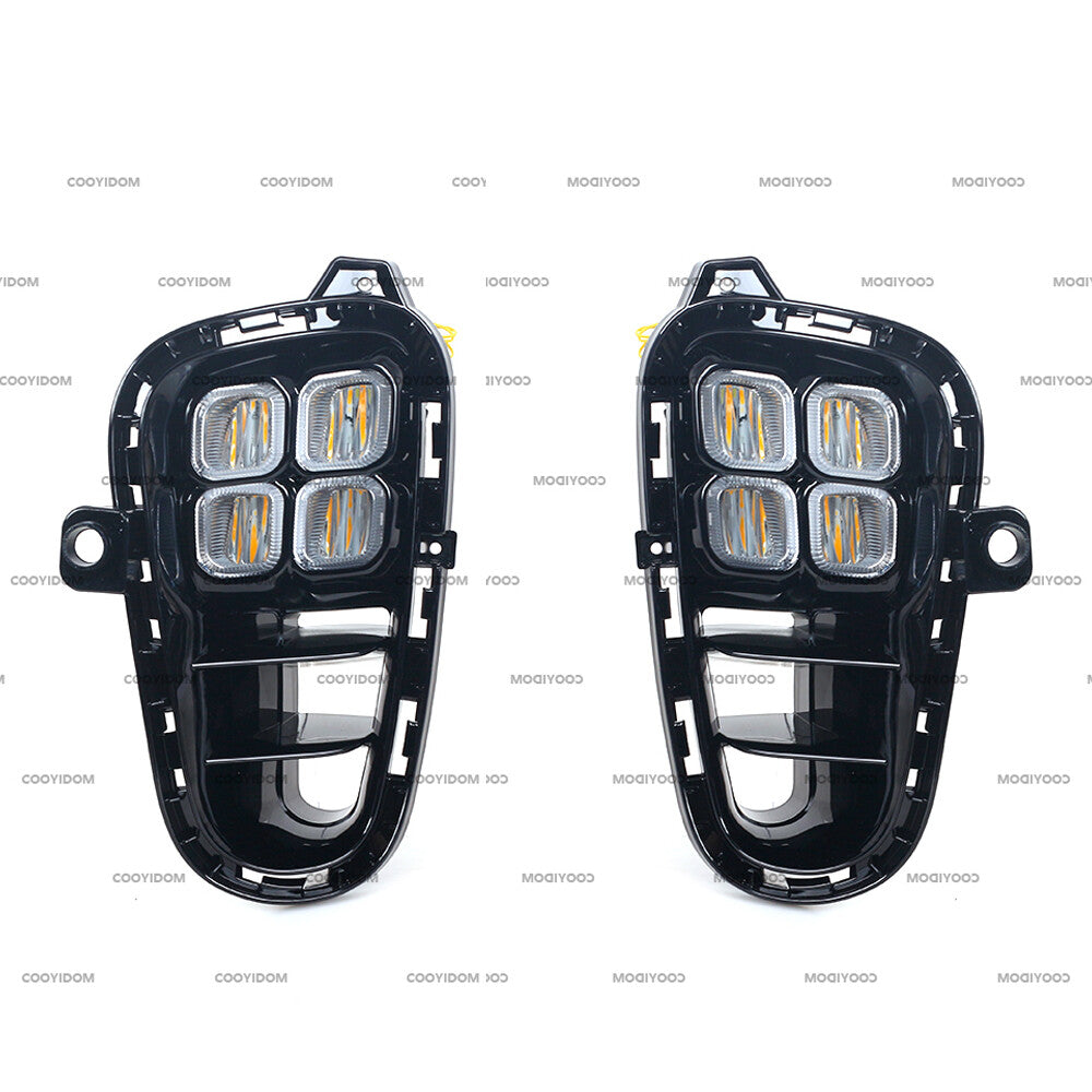Suitable for 2018-19 for Kia Rio LED front bumper daytime running lights and fog lights (LHRH-)