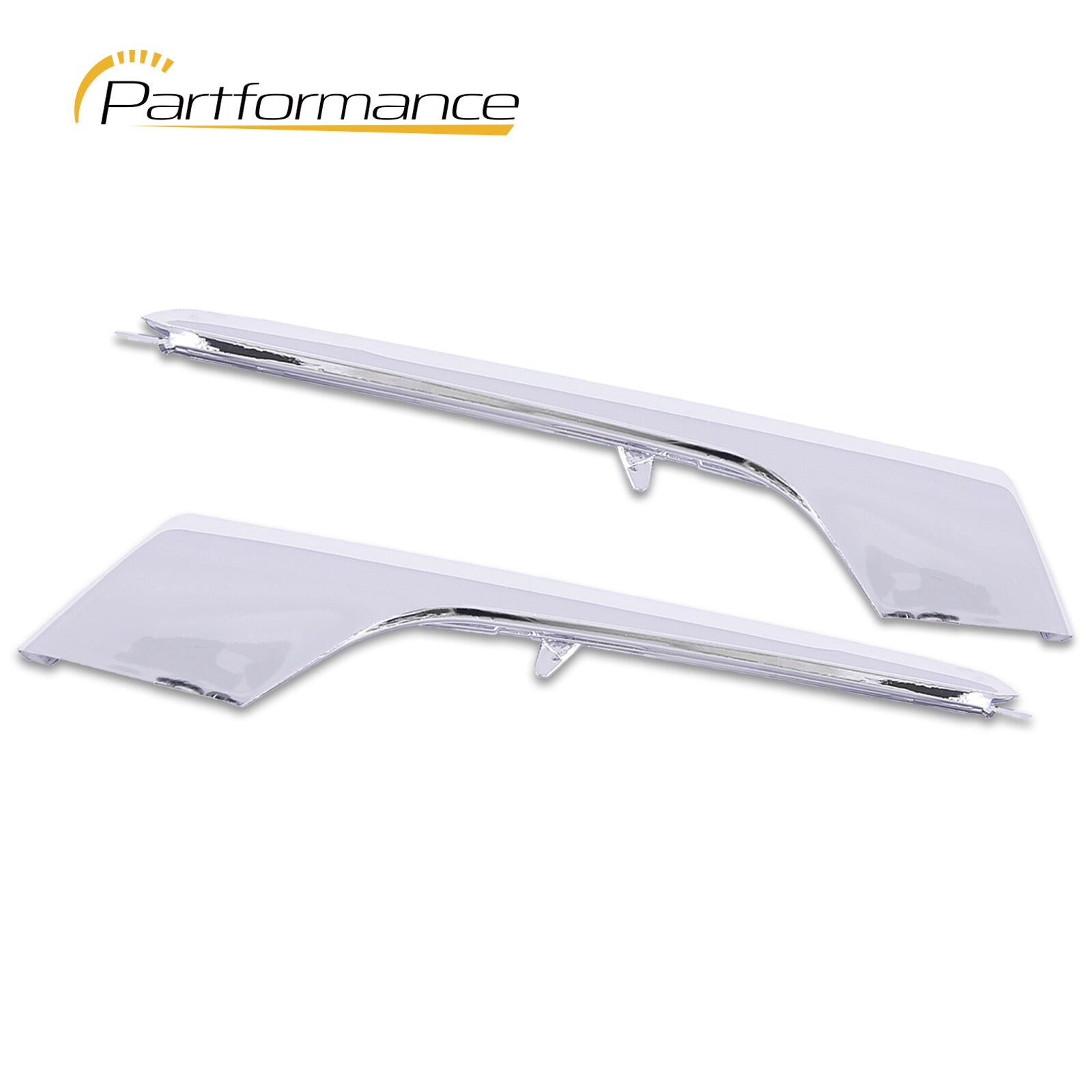 Front upper fog light trim applicable to 2016-21 for Tesla Model X chrome strip left and right