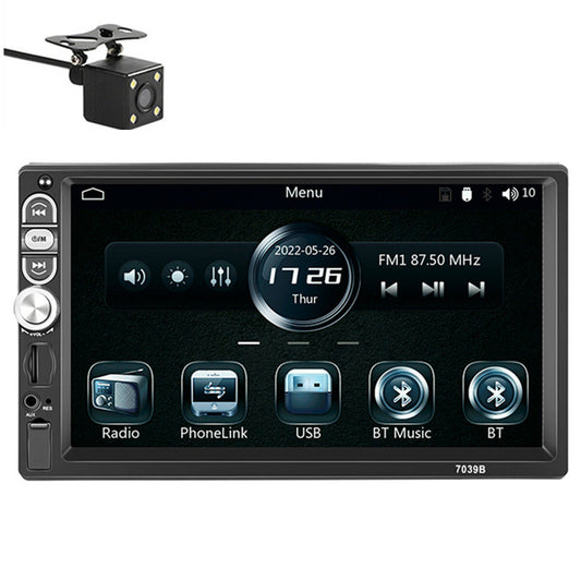 7in Car Radio Stereo Bluetooth For Apple Carplay Android Auto USB AUX Camera