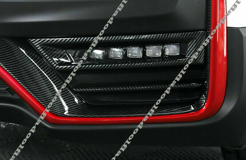 for Honda CRV CR-V 2020-2022 DX ABS Carbon Fiber Front Fog Light Lamp Frame Trim