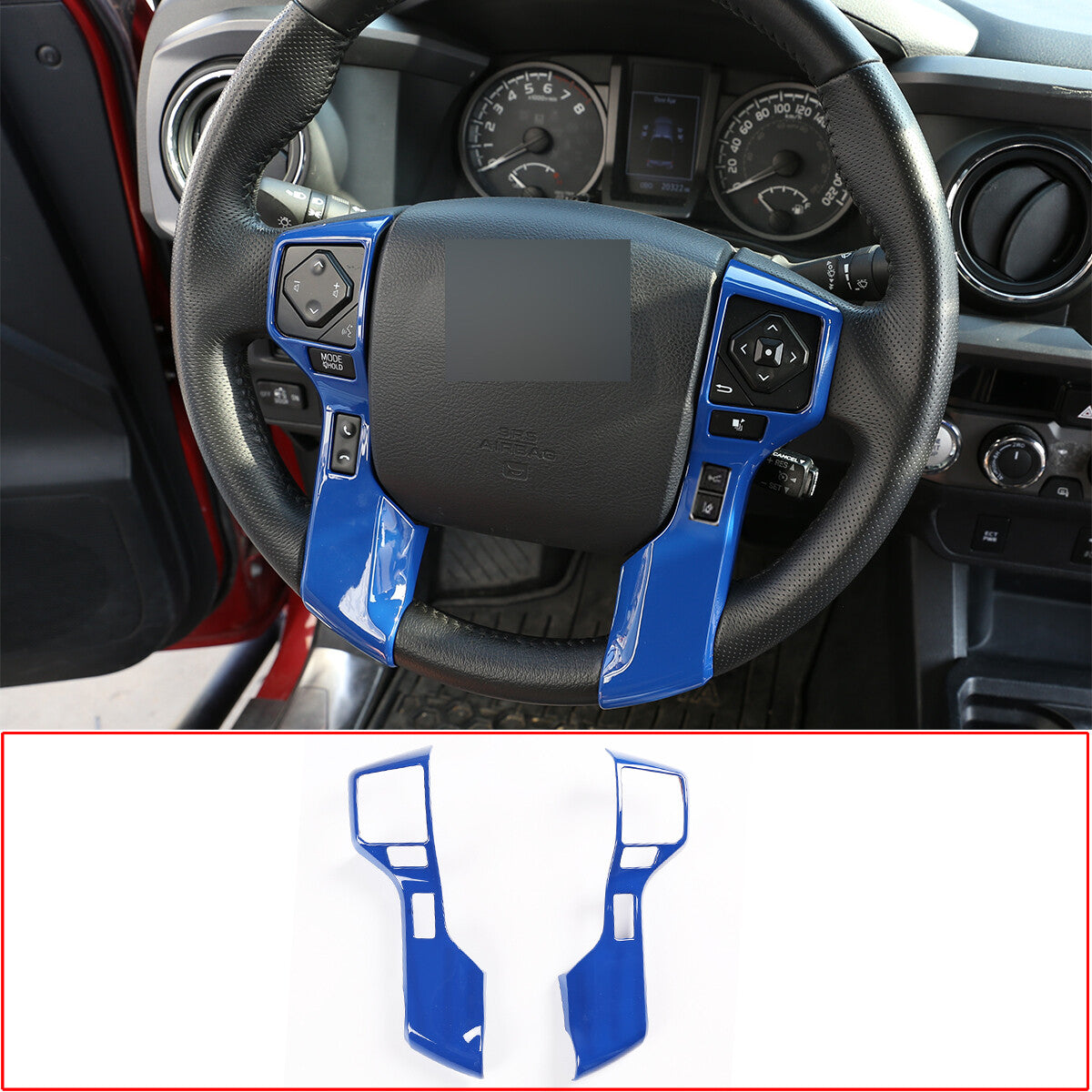 ABS oak grain rear reading light bezel trim cover for Toyota Tundra 2022