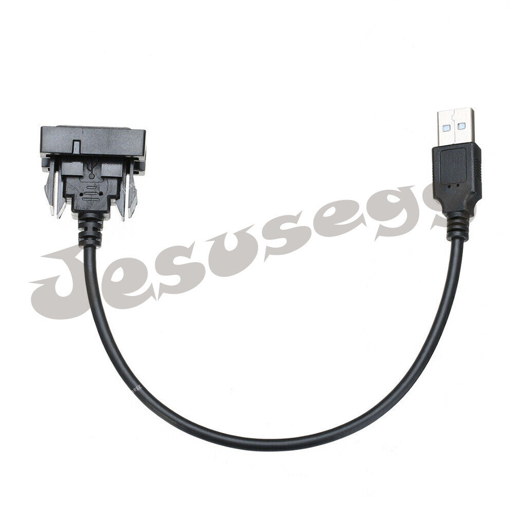 Black Fits for Toyota Car Dashboard Flush Mount USB A Male to Female Extension Cable