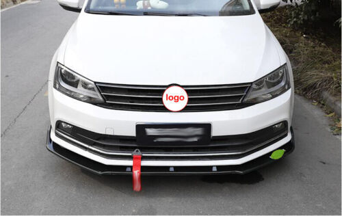 for Volkswagen for Jetta 2015-2018 Front Bumper Lip Spoiler Bodykit Refit 3PCS Black