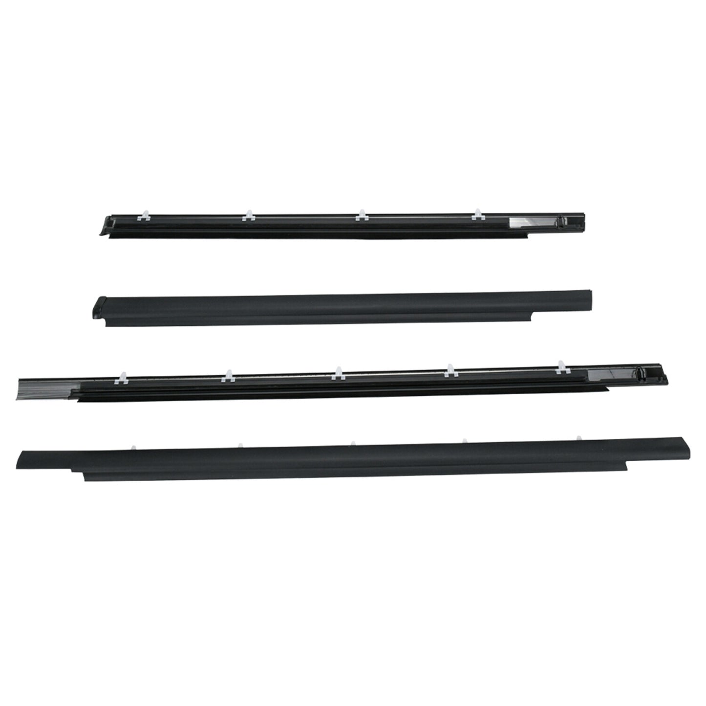 L+R Molding Trim Weatherstrip Window Door Belt Seal For 2001-2007 for Toyota Sequoia