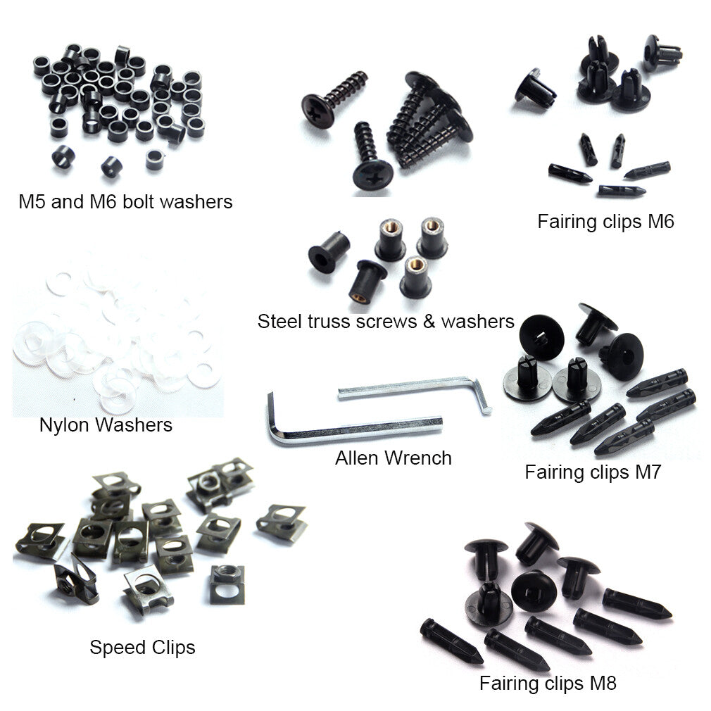 Complete Fairing Bolts Kit Bodywork Screws for Suzuki GSXR600 GSXR750 04-05-10