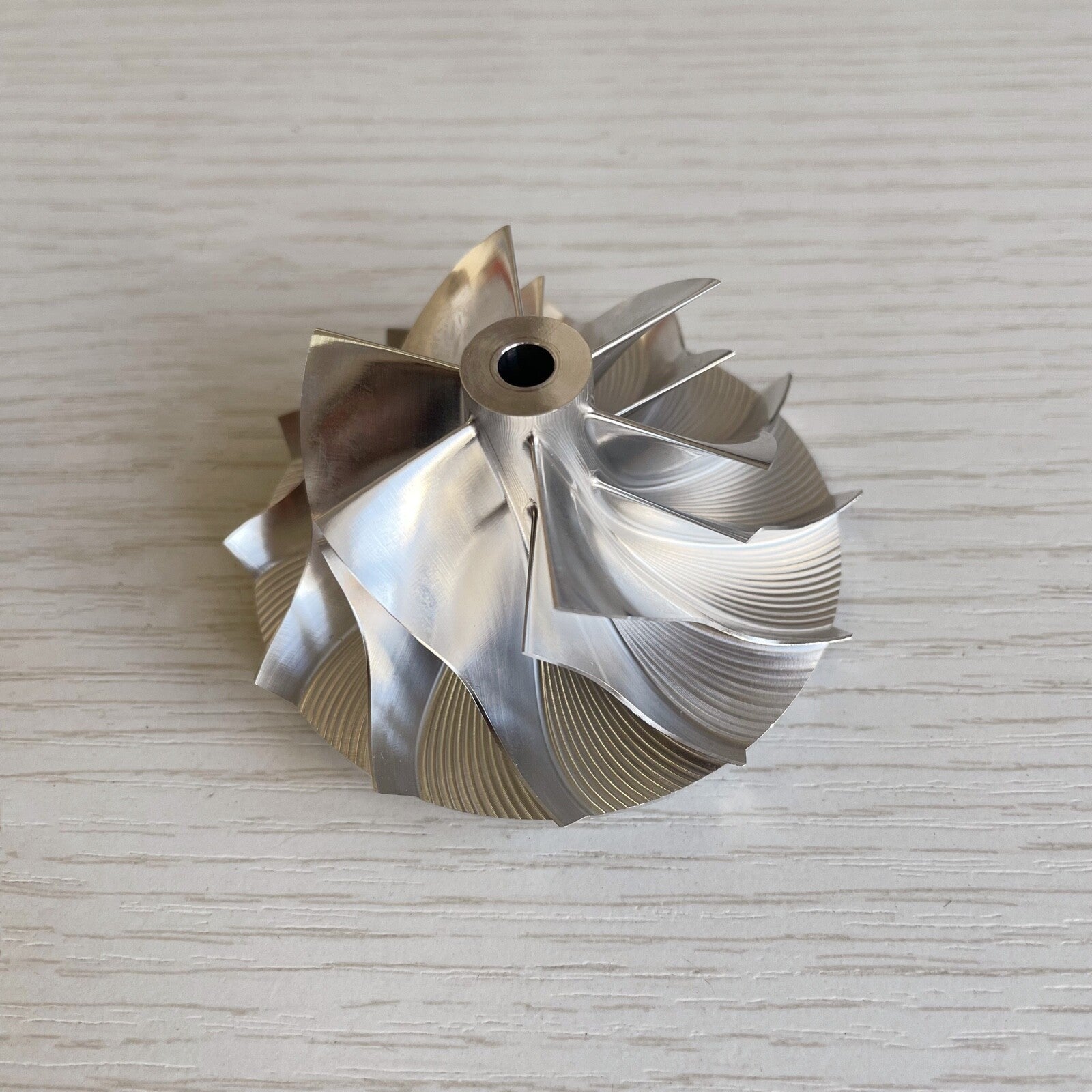 GT15-25 6+6 Blade 45.80/63.50 mm Turbine Aluminum 2618/Burnt Compressor Wheel