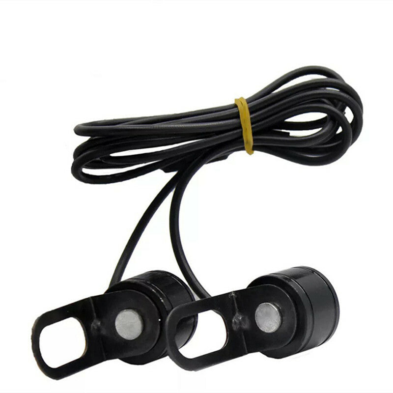 2x Hawkeye LED Tail Backup Light Motorcycle Mirrors Mount for Eagle Eye Running Lamp