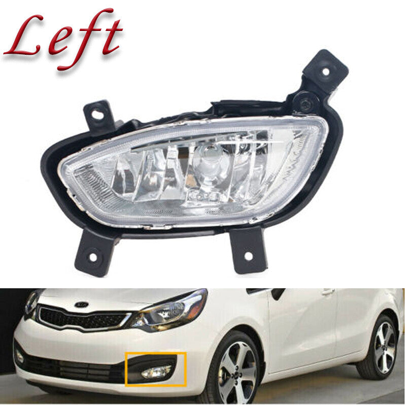 Left For 2012-2015 for KIA RIO SEDAN Front bumper fog light Driver side