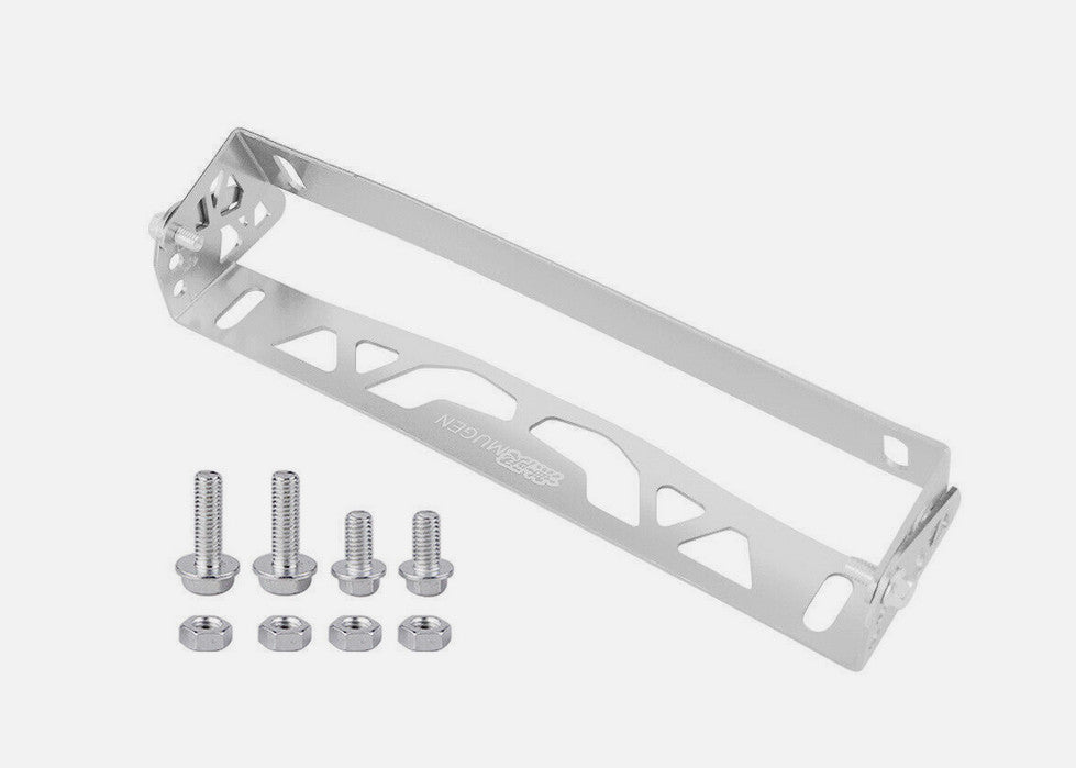 Car hood license plate frame cover label holder for Mazda silver
