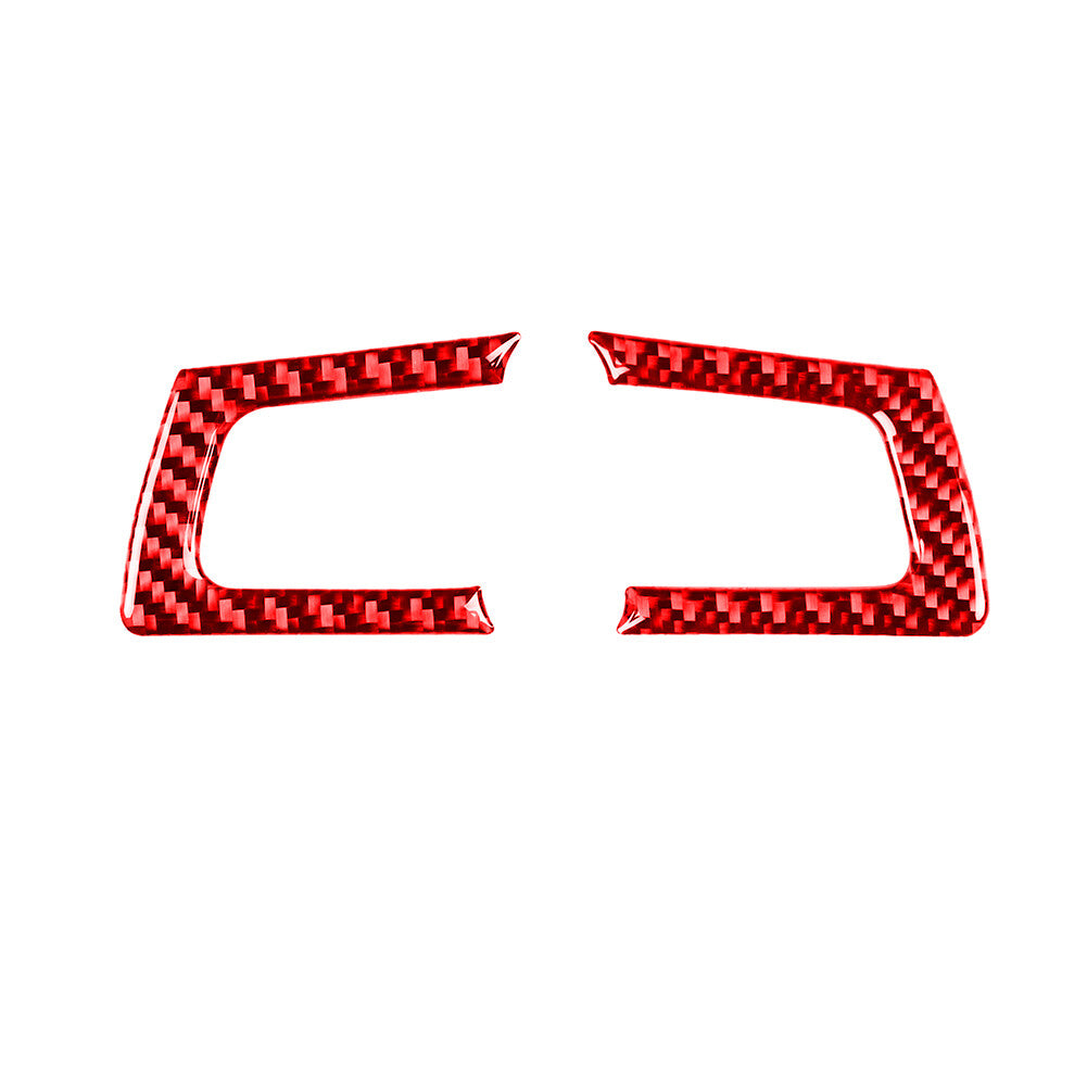 2PCS Red Carbon Fiber Steering Wheel Cover Fit for Mazda MX-5 Miata 2009-2015