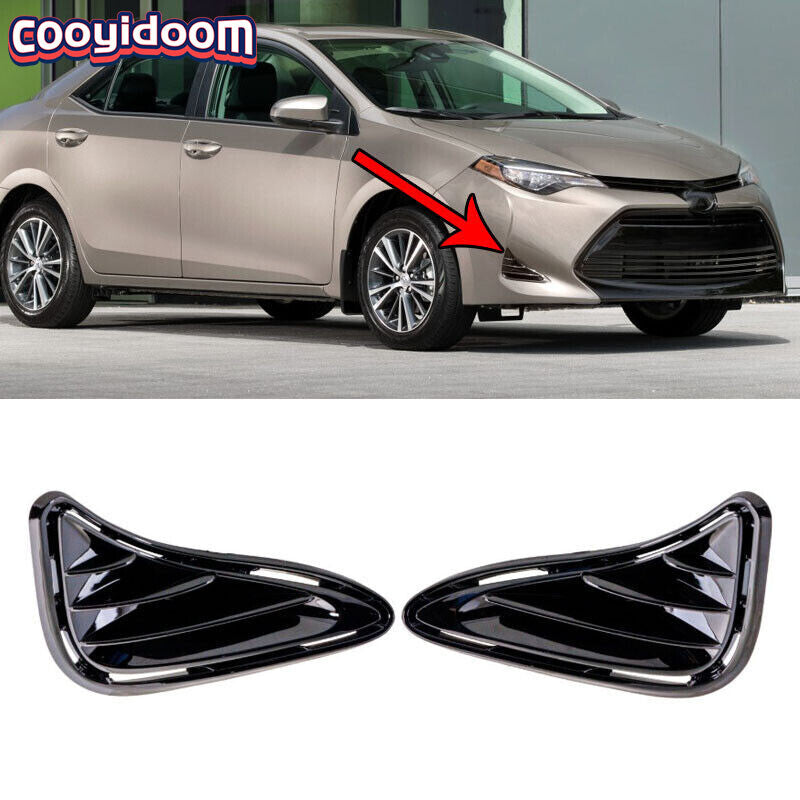 Suitable for 2017 and 2019 for Toyota for Corolla fog light front covers (1 x dual).