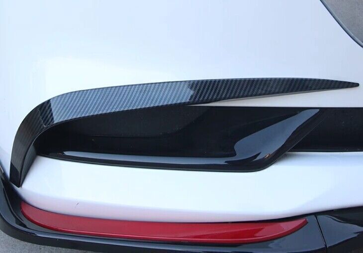 for Mazda 3 Axela 19-23 Carbon Fiber Style Front Fog Light Eyelid Moulding Trim