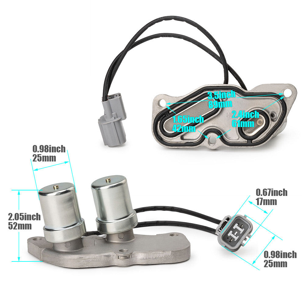 Two shift control and locking solenoid valves are suitable for Honda Accord Prelude 2.2L 1990 - 1997